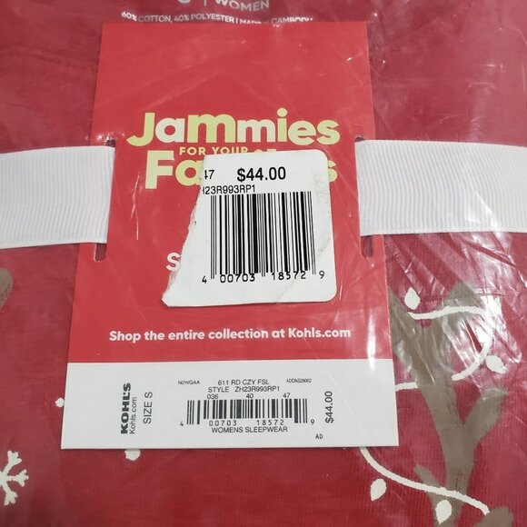 NWT Women's Jammies For Your Families Christmas Spirit Top & Pants Pajama Set - Picture 5 of 8